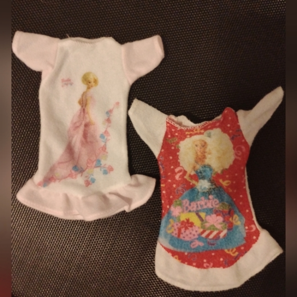 Vintage Barbie Doll fleece night gown